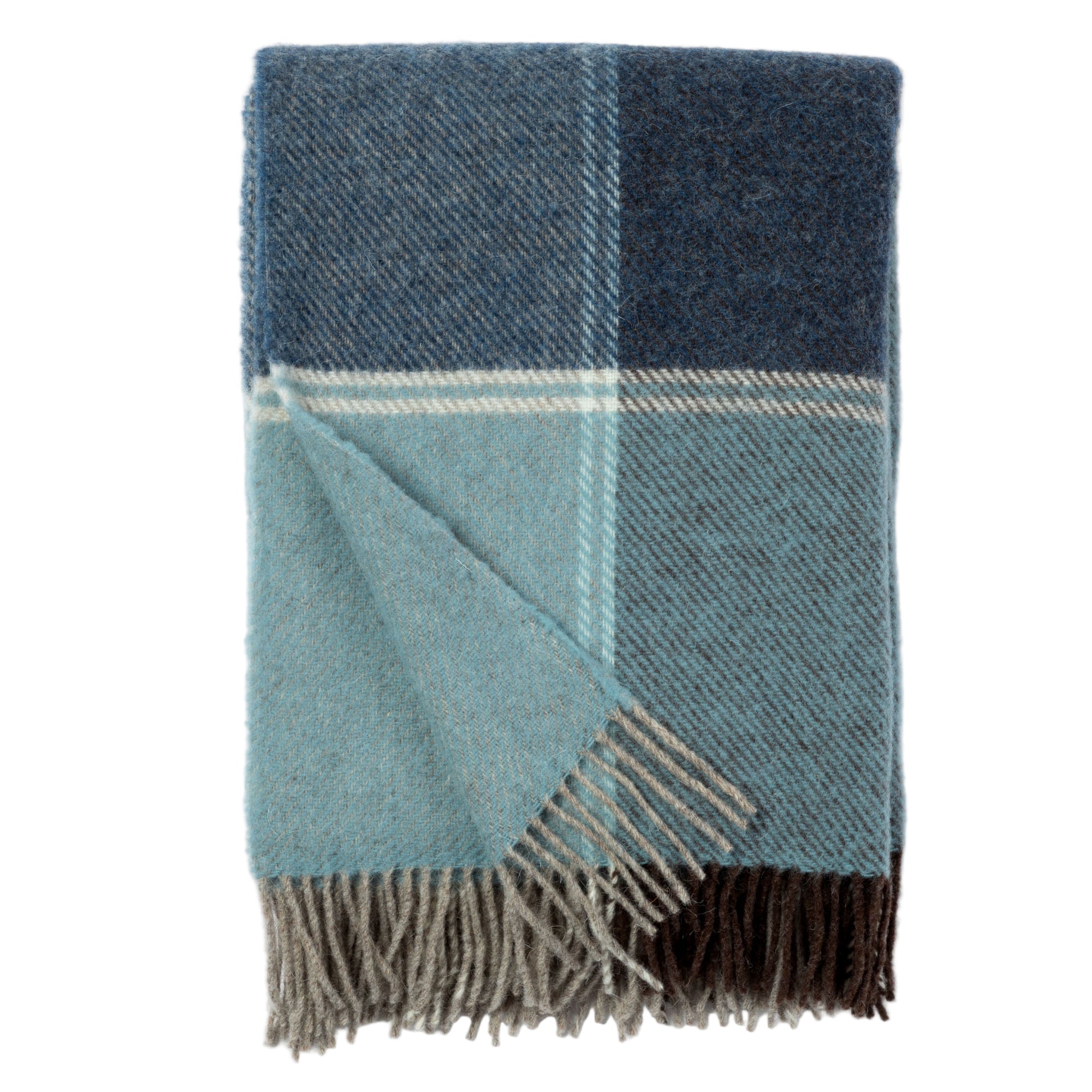 Ukrainian 100% Wool Fringed Throw Blanket
