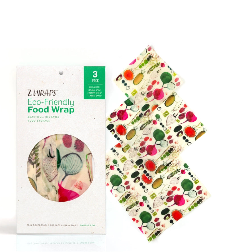 Reusable Beeswax Food Wrap - 4 Styles