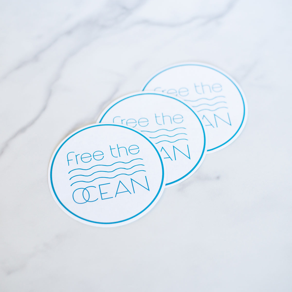 Zero Waste Free the Ocean Support Stickers Free the Ocean Free the