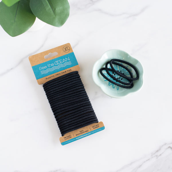 Eco Friendly PlasticFree Hair Ties Free The Ocean Free the Ocean