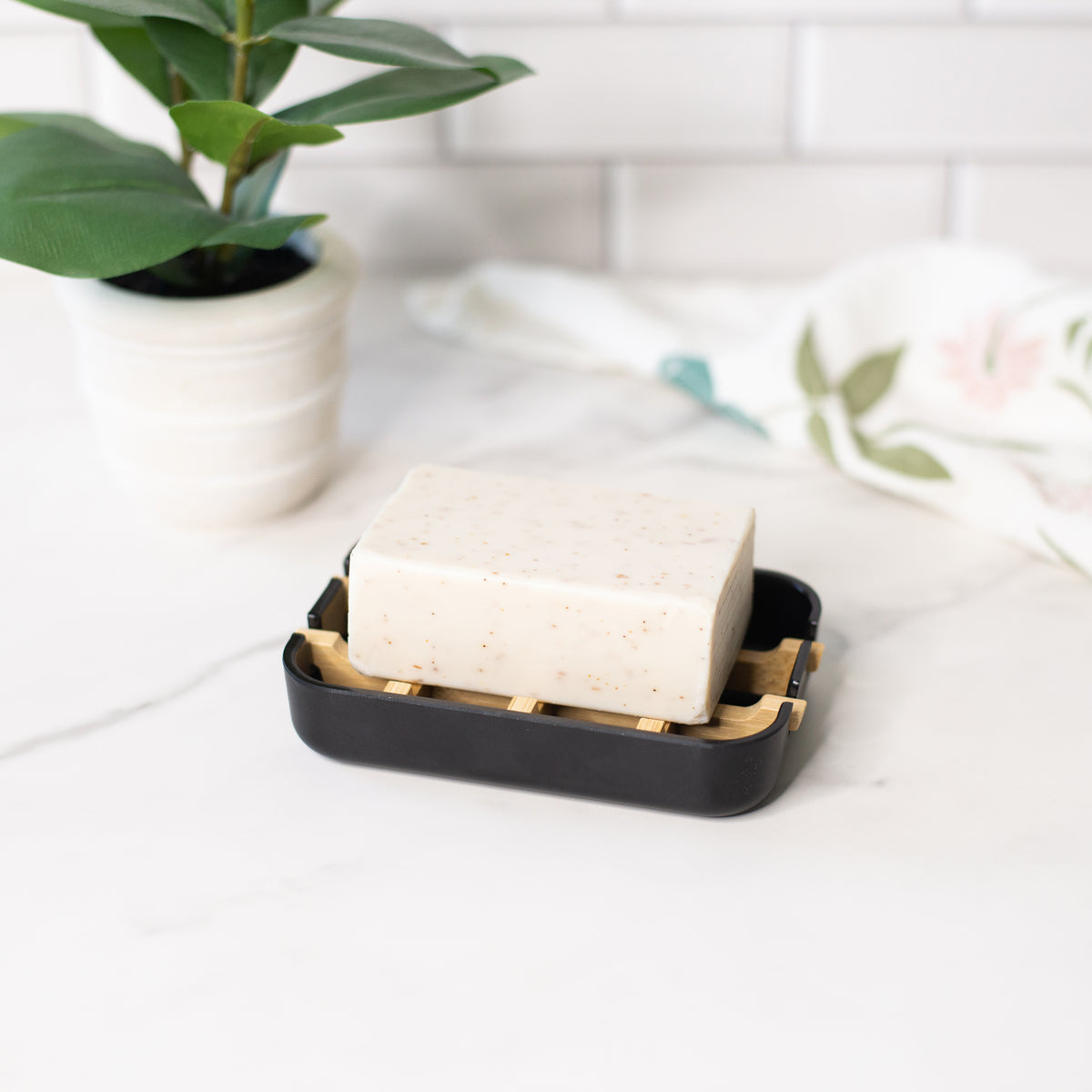 Compostable, Biodegradable, Bamboo and Corn Starch Draining Soap