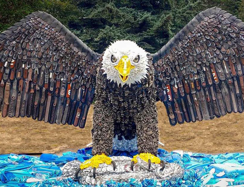 35 Tons of Plastic Collected From Oregon Shores Turned Into Breathtaking Art