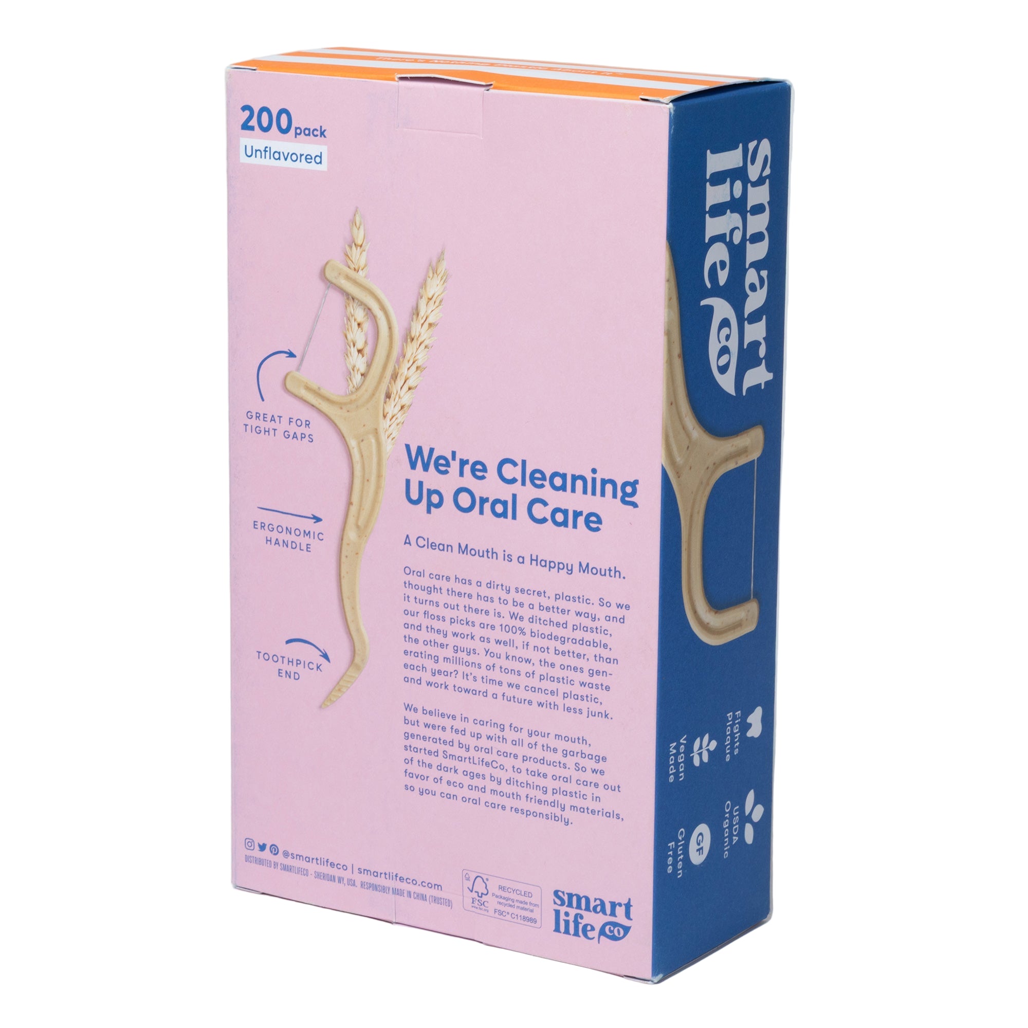 Compostable Dental Floss Picks