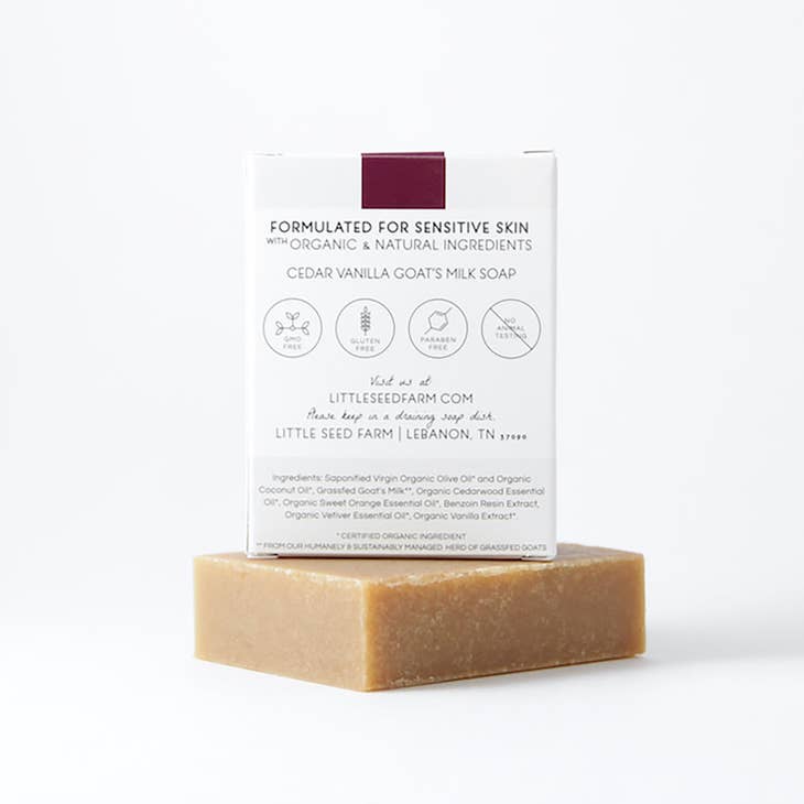 Peppermint & Cedarwood Goat's Milk Soap with Free Printable Soap
