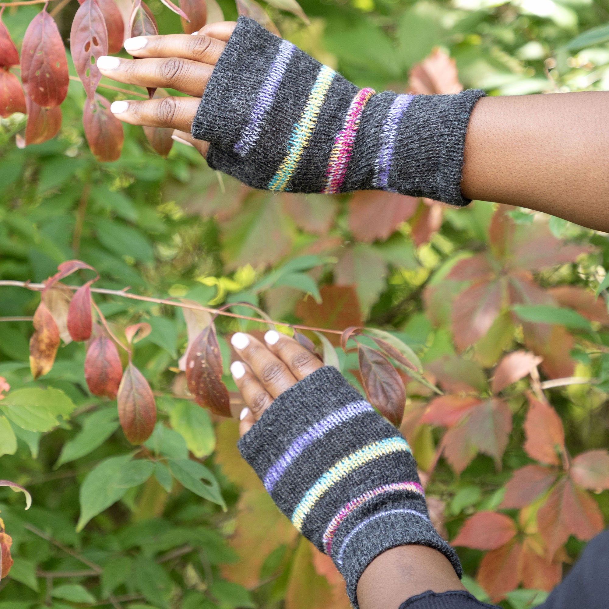 Alpaca Fingerless Mittens | Handmade, Fair Trade, 100% Alpaca Fiber