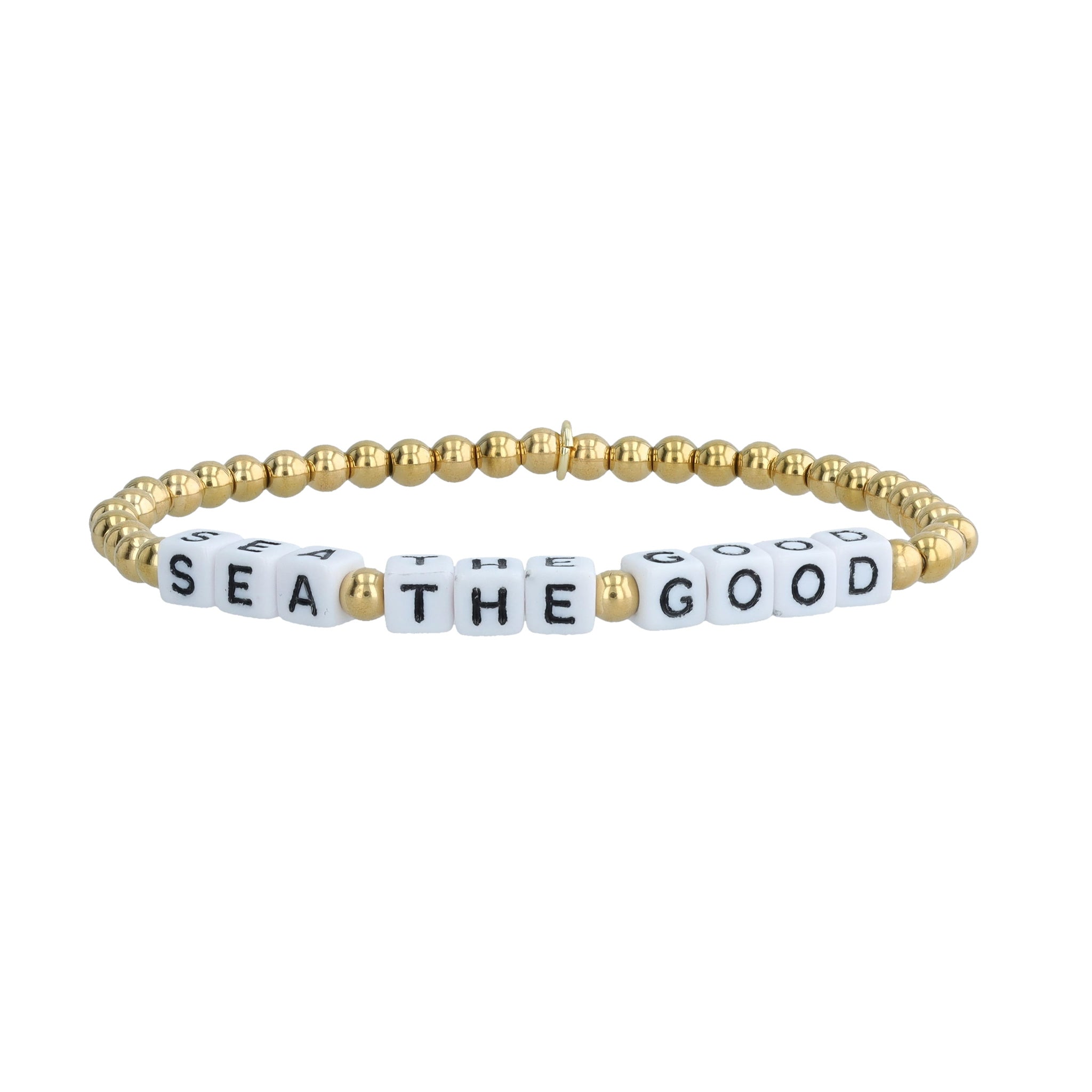 14K Gold-Plated Word Bracelet