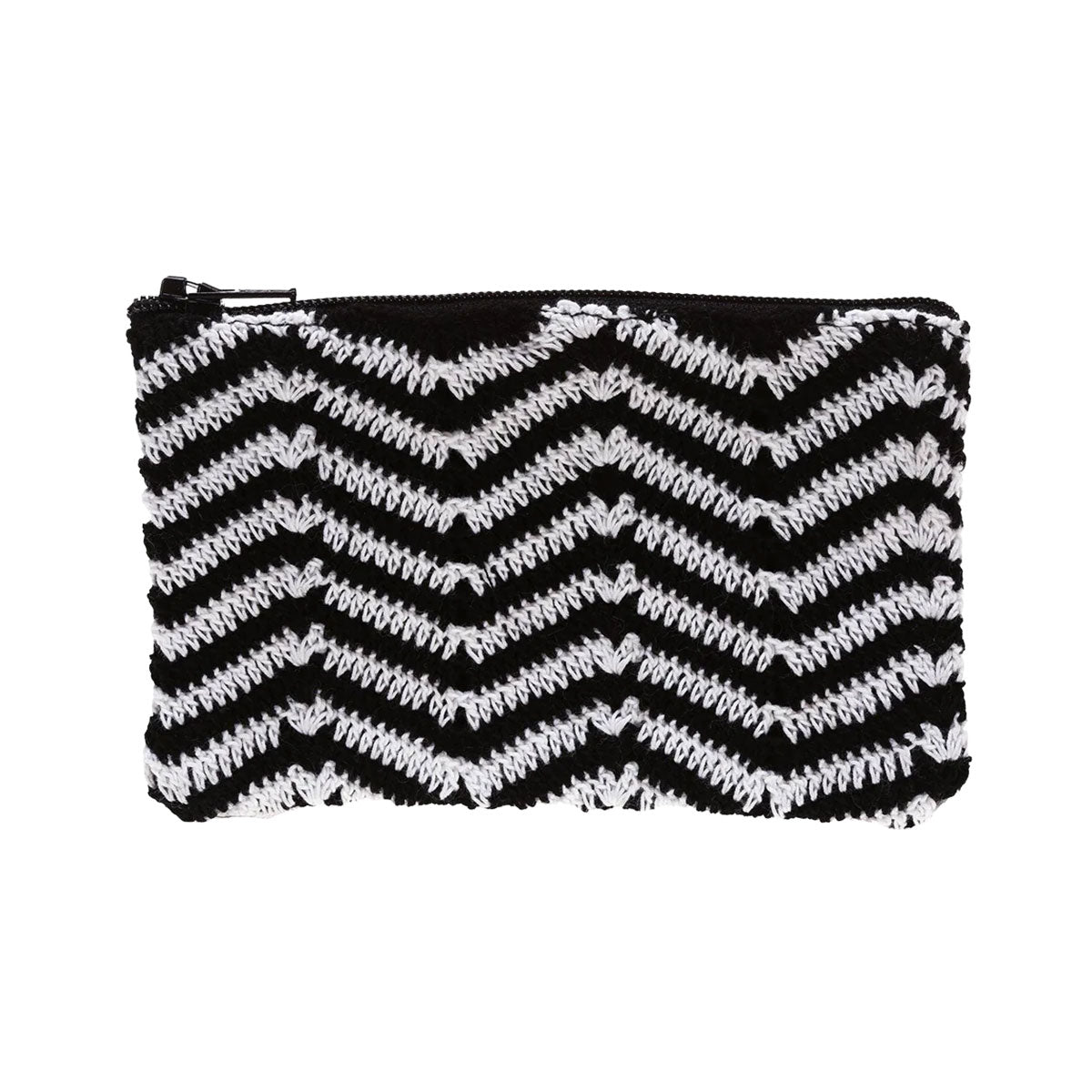 Zig Zag Crochet Coin Purse/Zipper Pouch