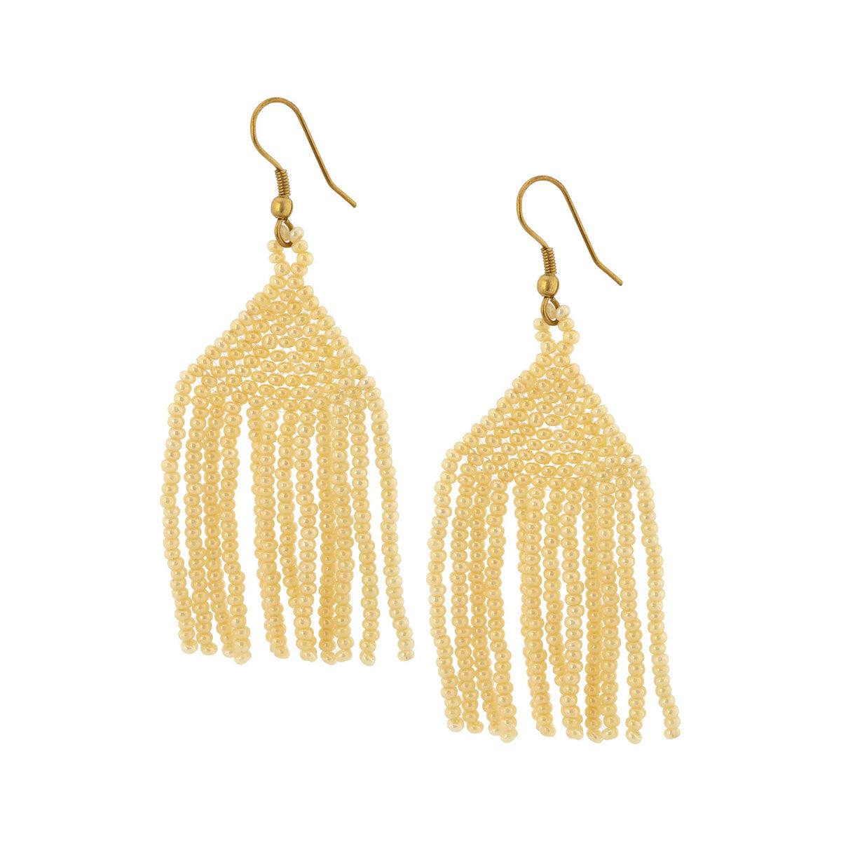 Brilliant Fringe Beaded Earrings