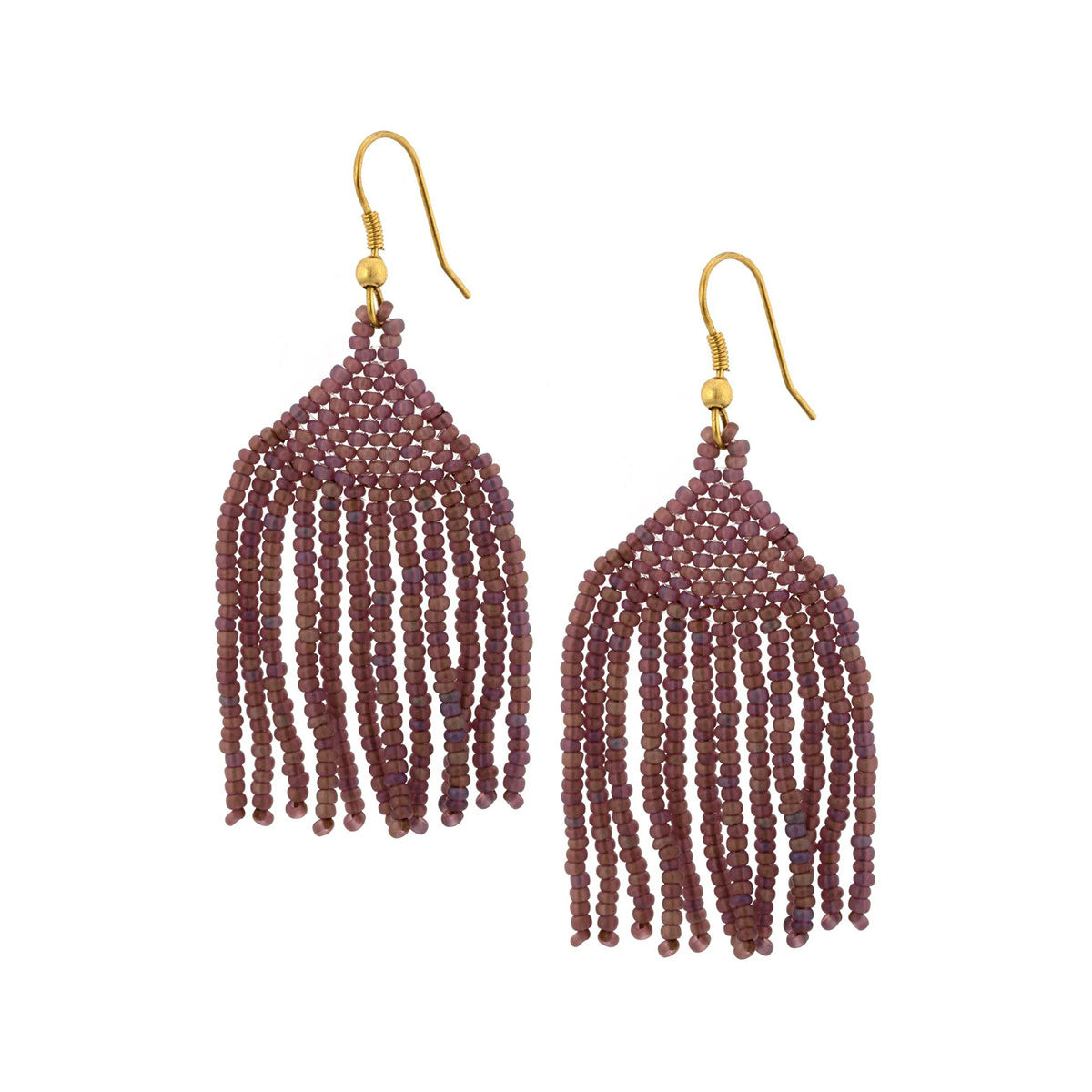 Brilliant Fringe Beaded Earrings