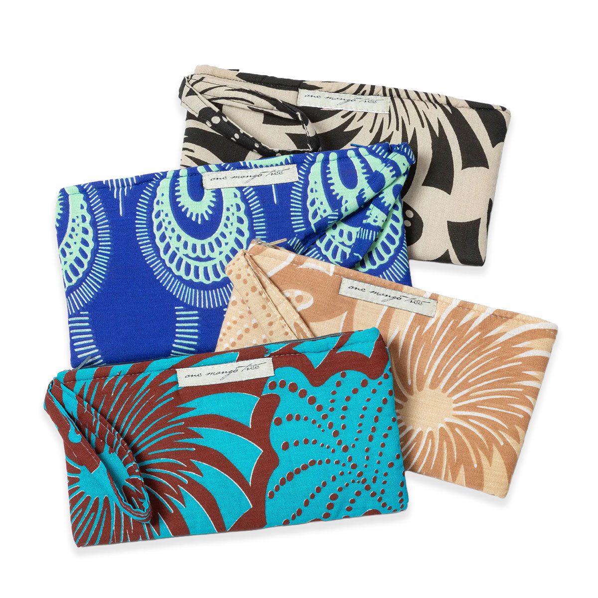 Ugandan Organic Waxcloth Wristlet