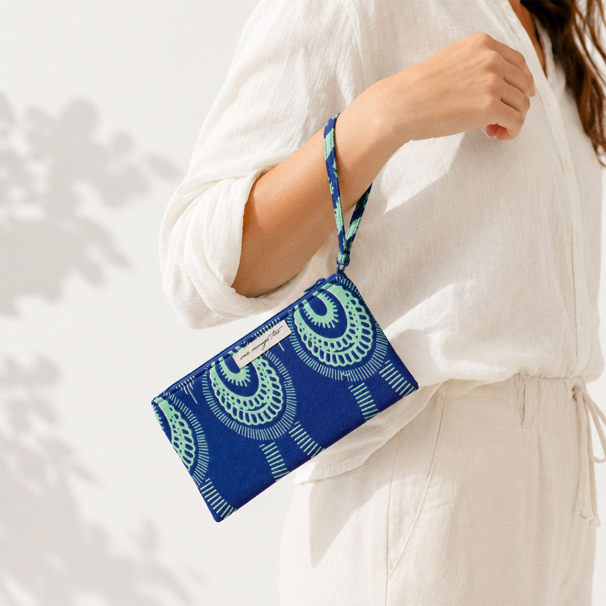 Ugandan Organic Waxcloth Wristlet
