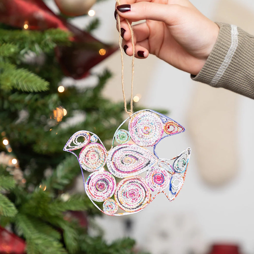 Recycled Magazine Ornament | Handmade, Fair Trade