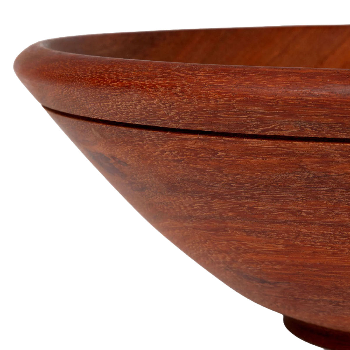Hand-Carved Mahogany Wooden Bowl