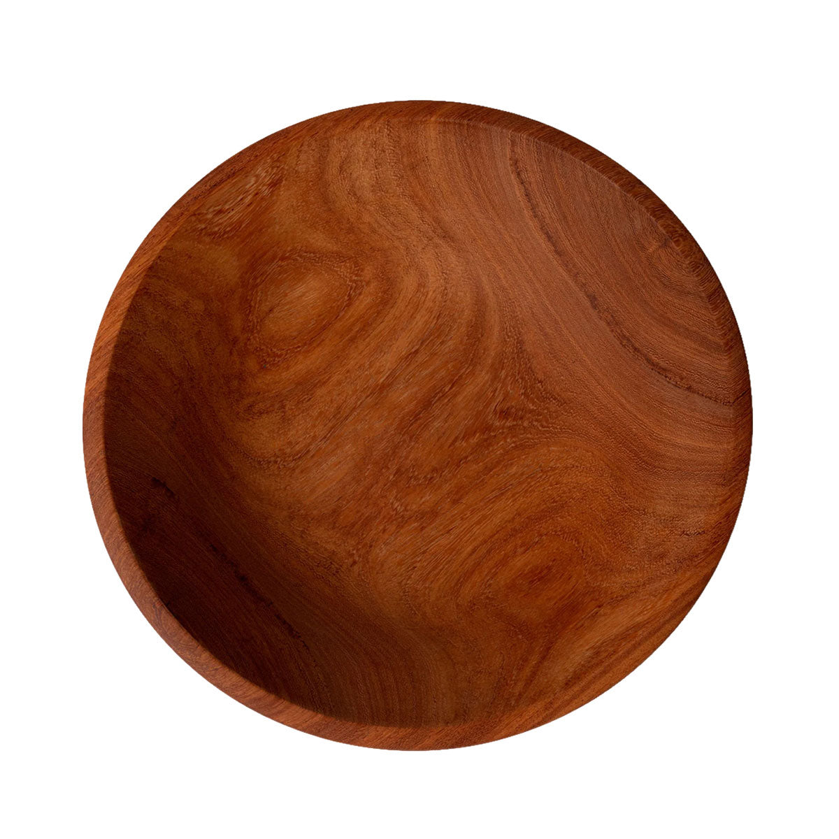 Hand-Carved Mahogany Wooden Bowl