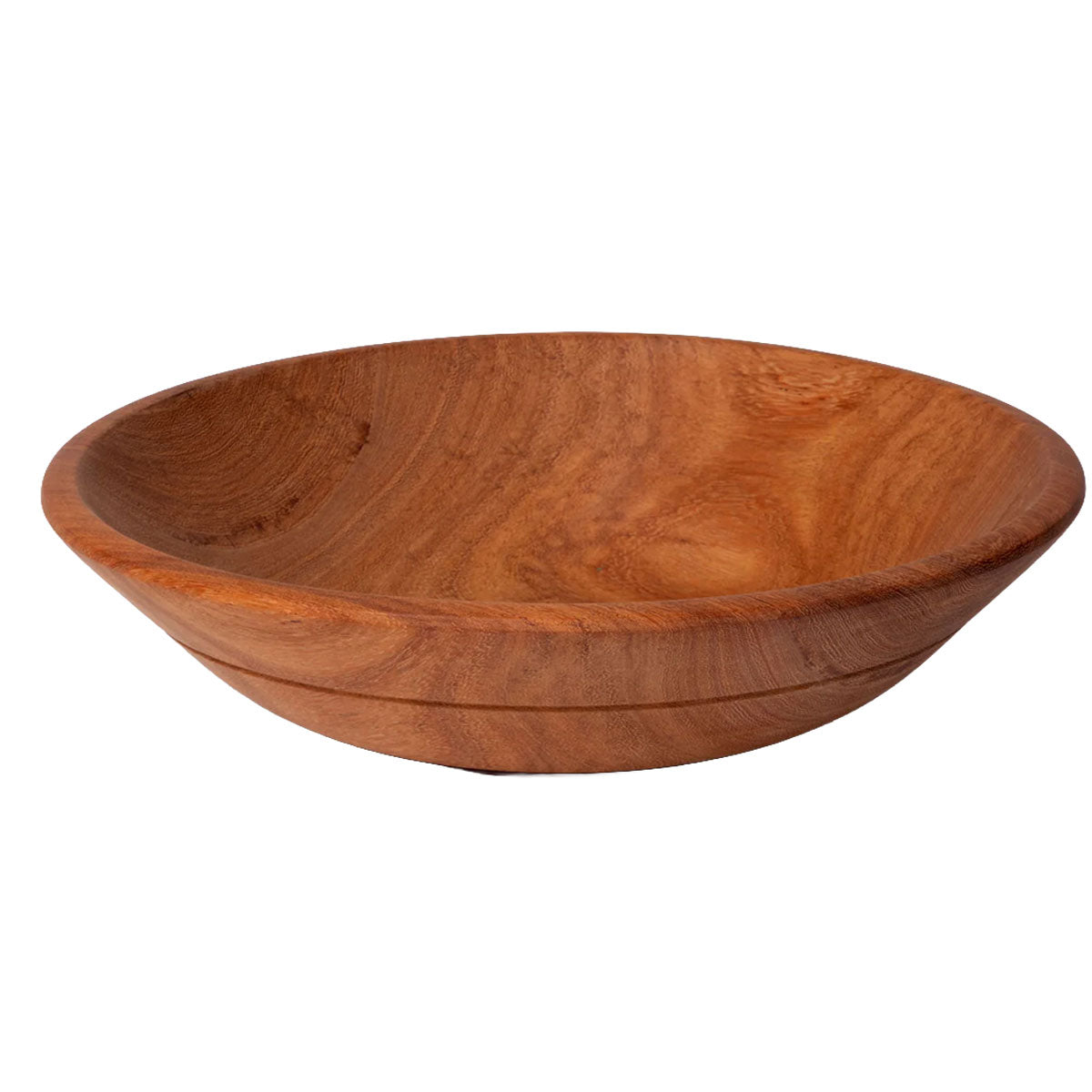 Hand-Carved Mahogany Wooden Bowl