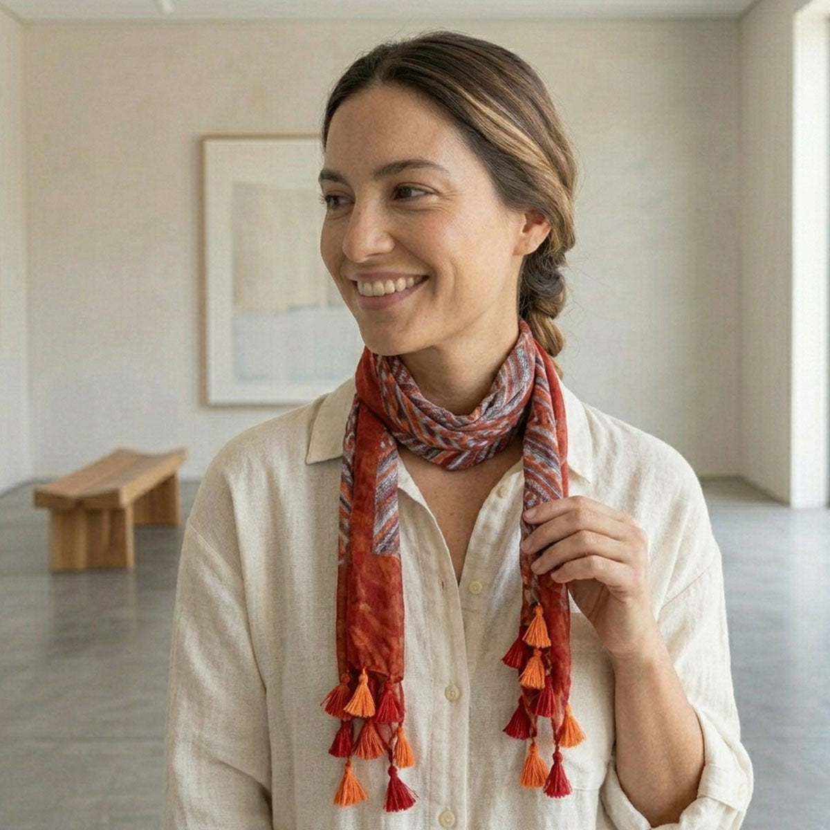 Tribal Tassel Scarf