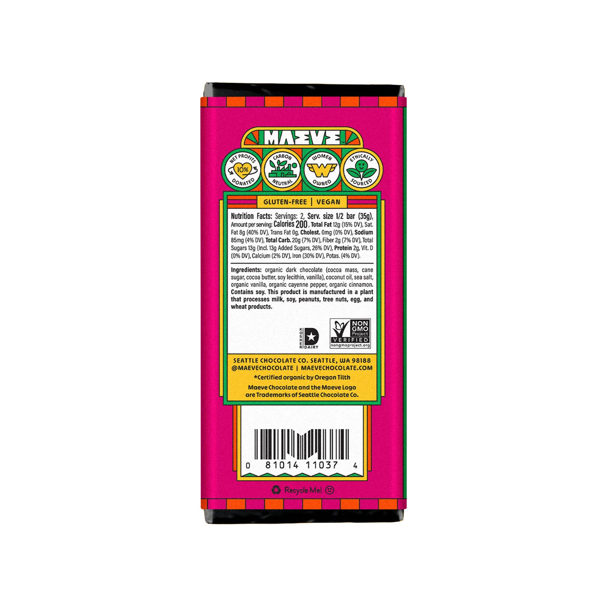 Fair-Trade Maeve Chocolate Bars