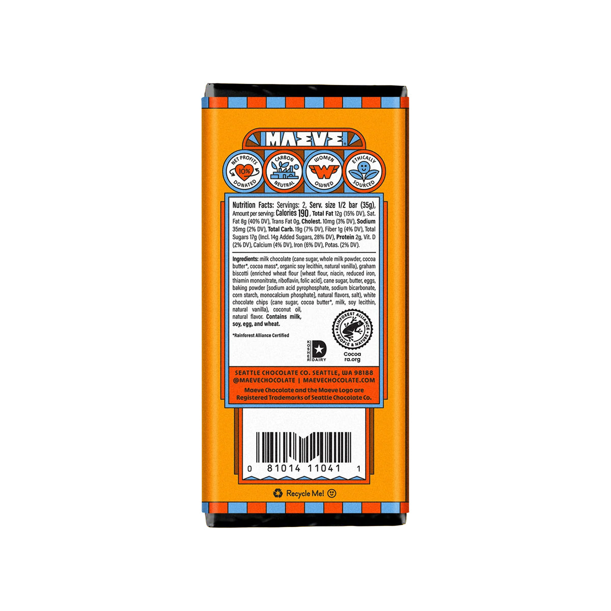 Fair-Trade Maeve Chocolate Bars
