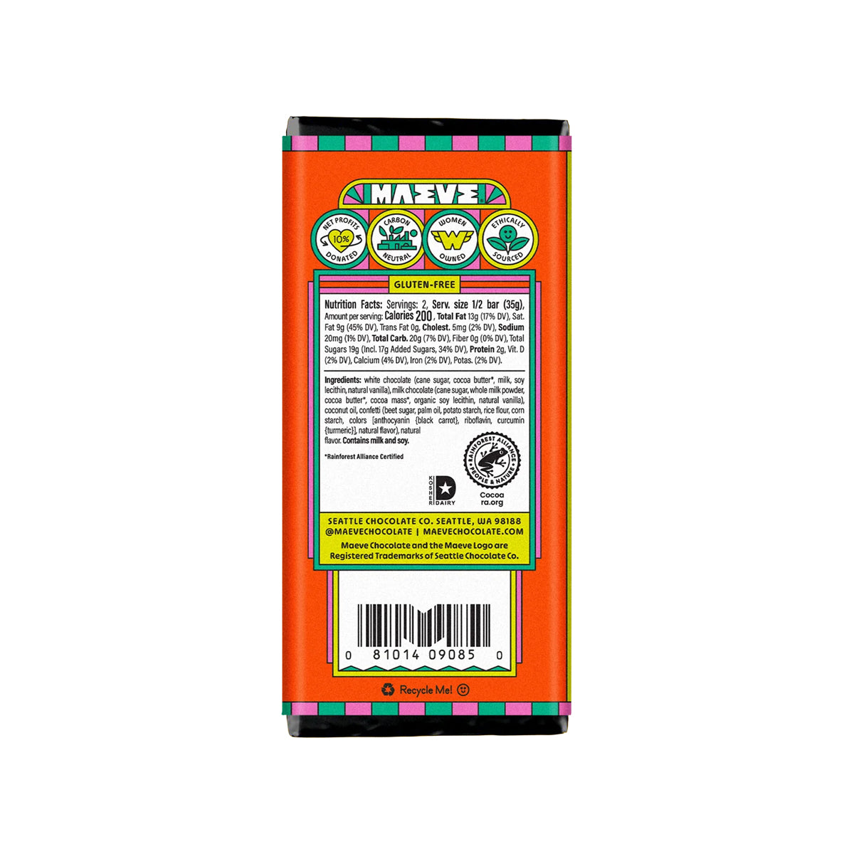 Fair-Trade Maeve Chocolate Bars