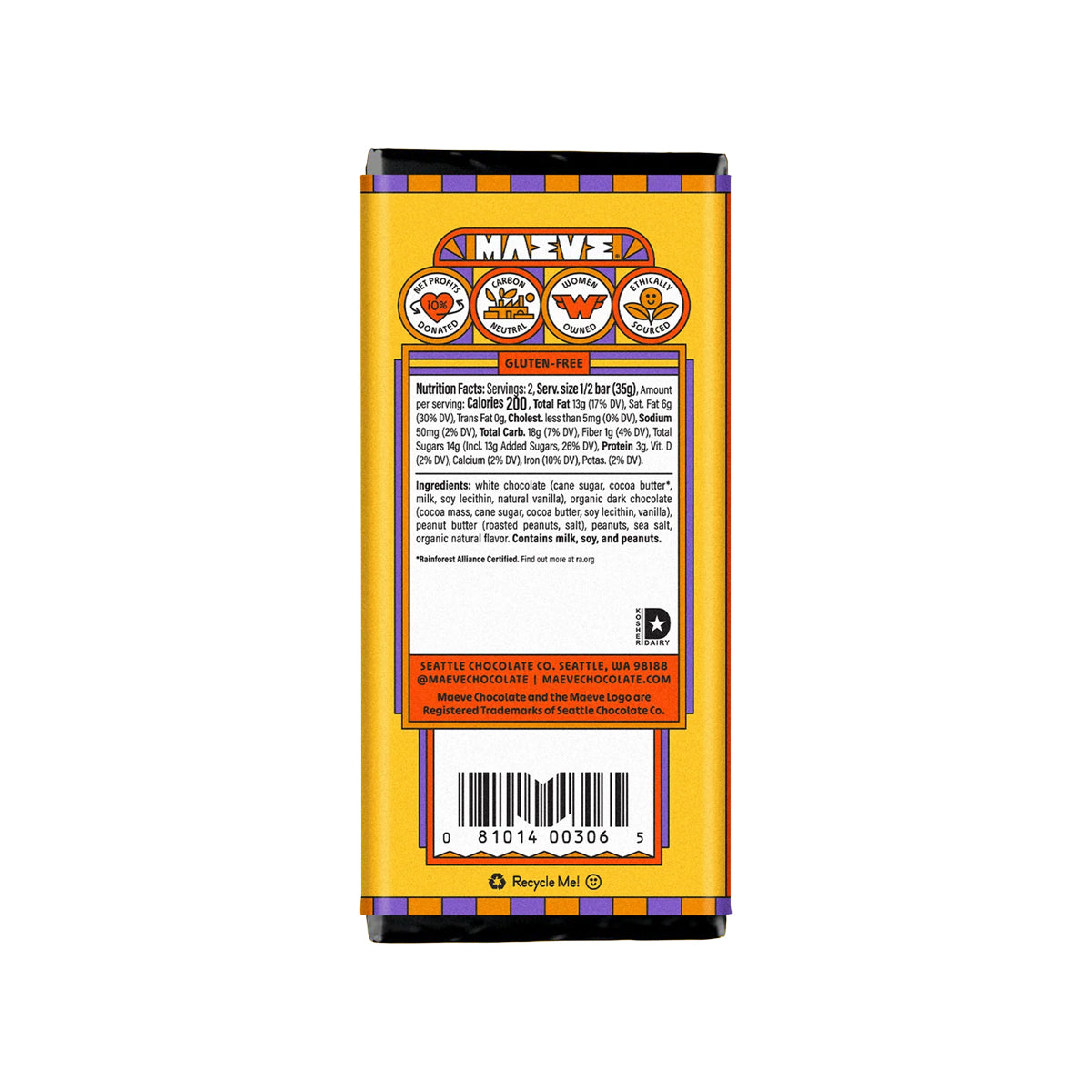 Fair-Trade Maeve Chocolate Bars