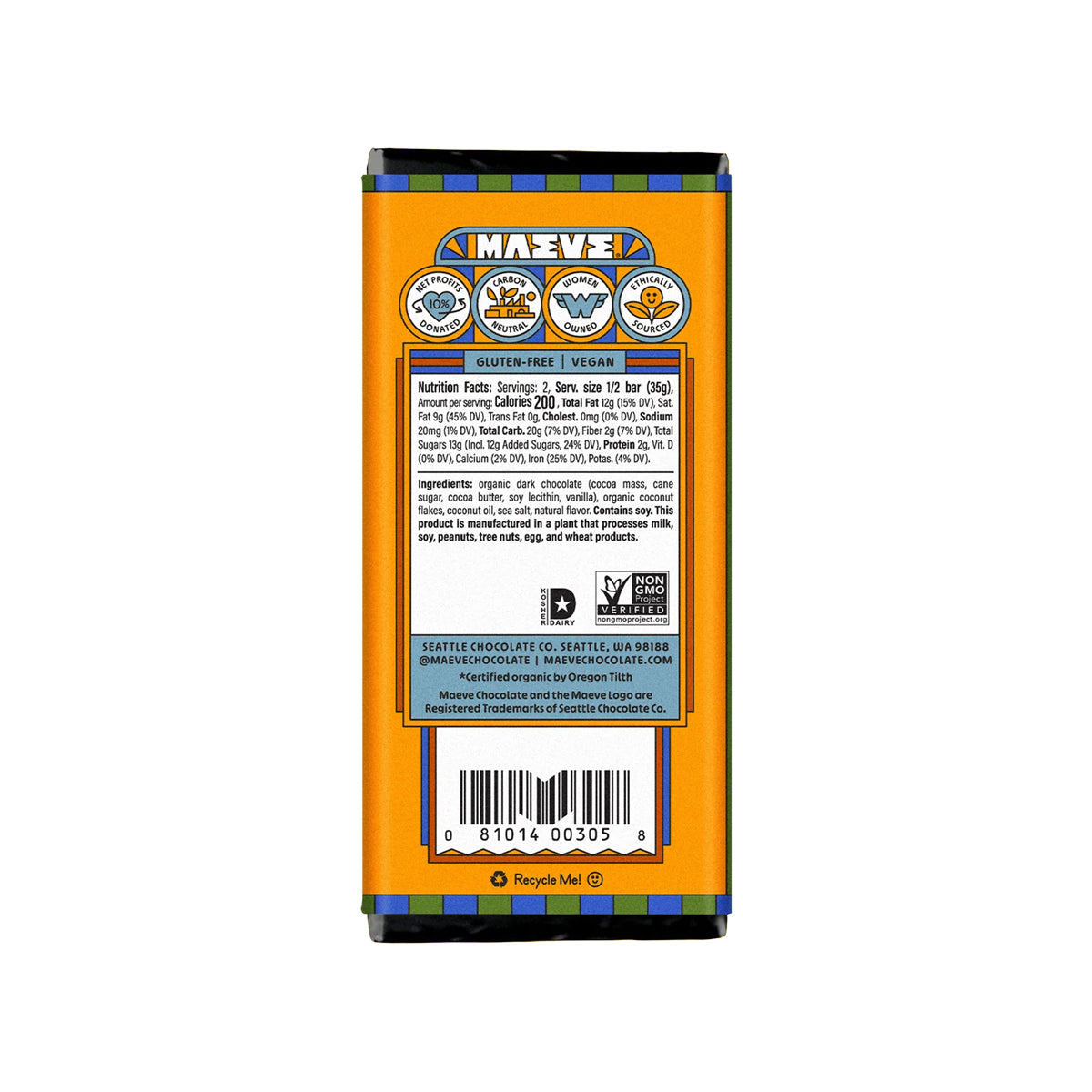 Fair-Trade Maeve Chocolate Bars