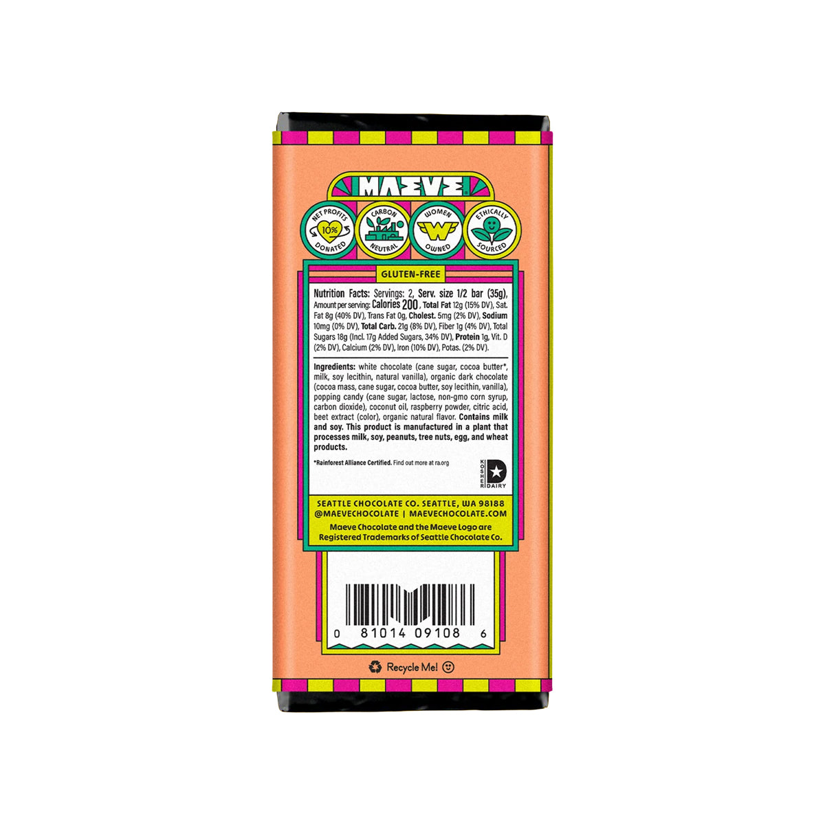 Fair-Trade Maeve Chocolate Bars