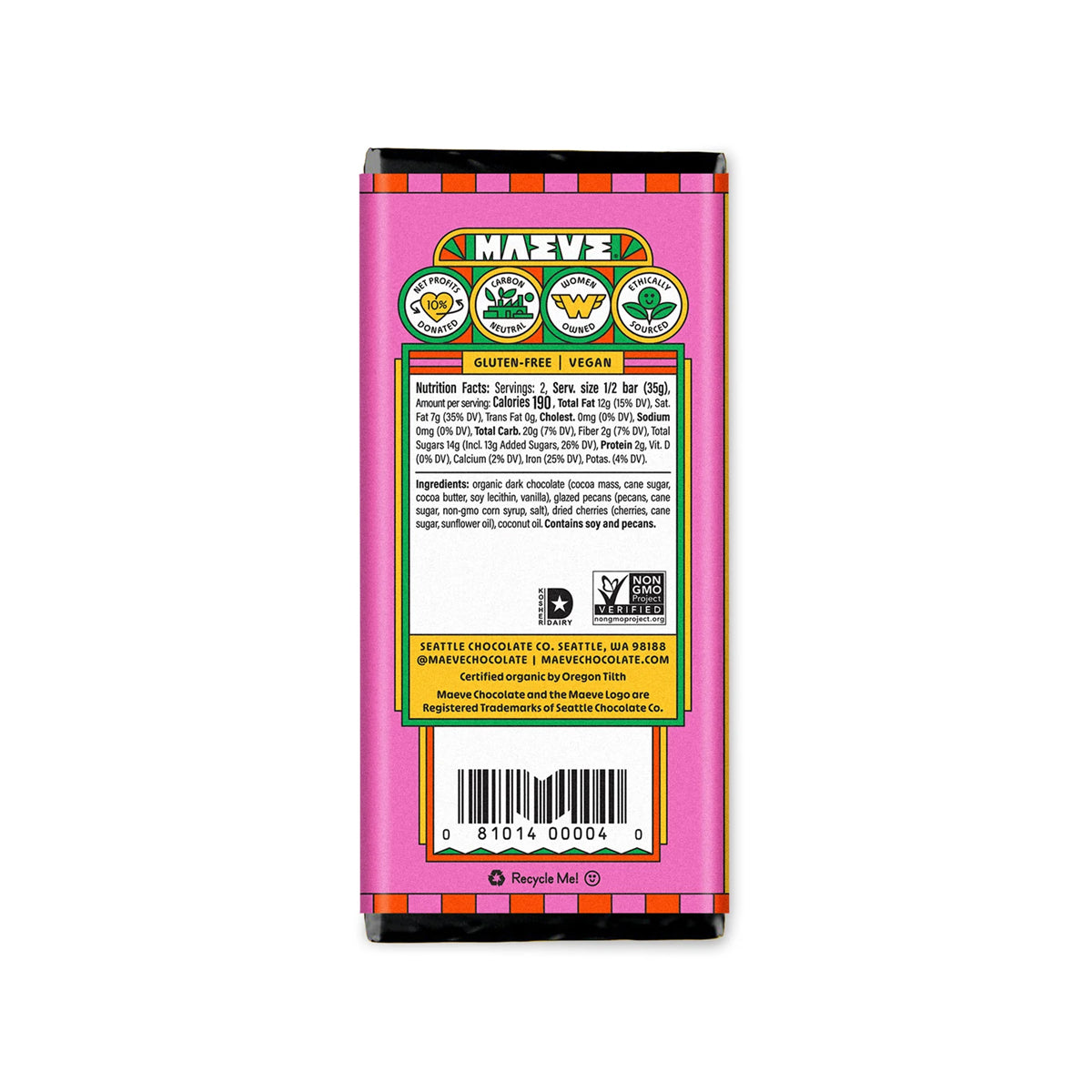 Fair-Trade Maeve Chocolate Bars
