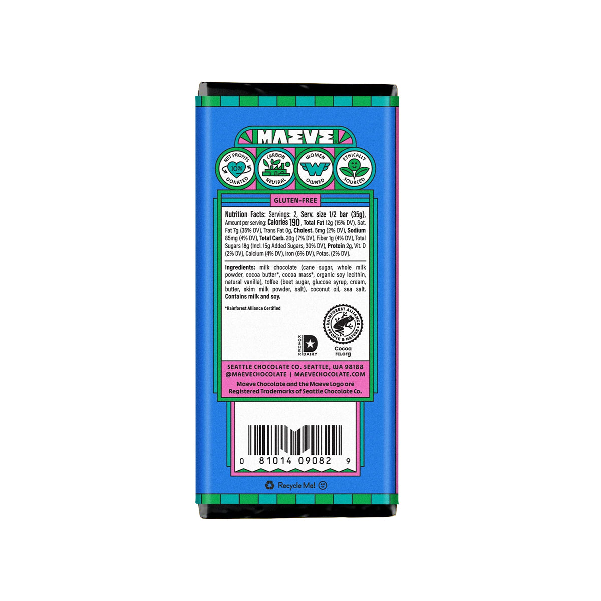 Fair-Trade Maeve Chocolate Bars