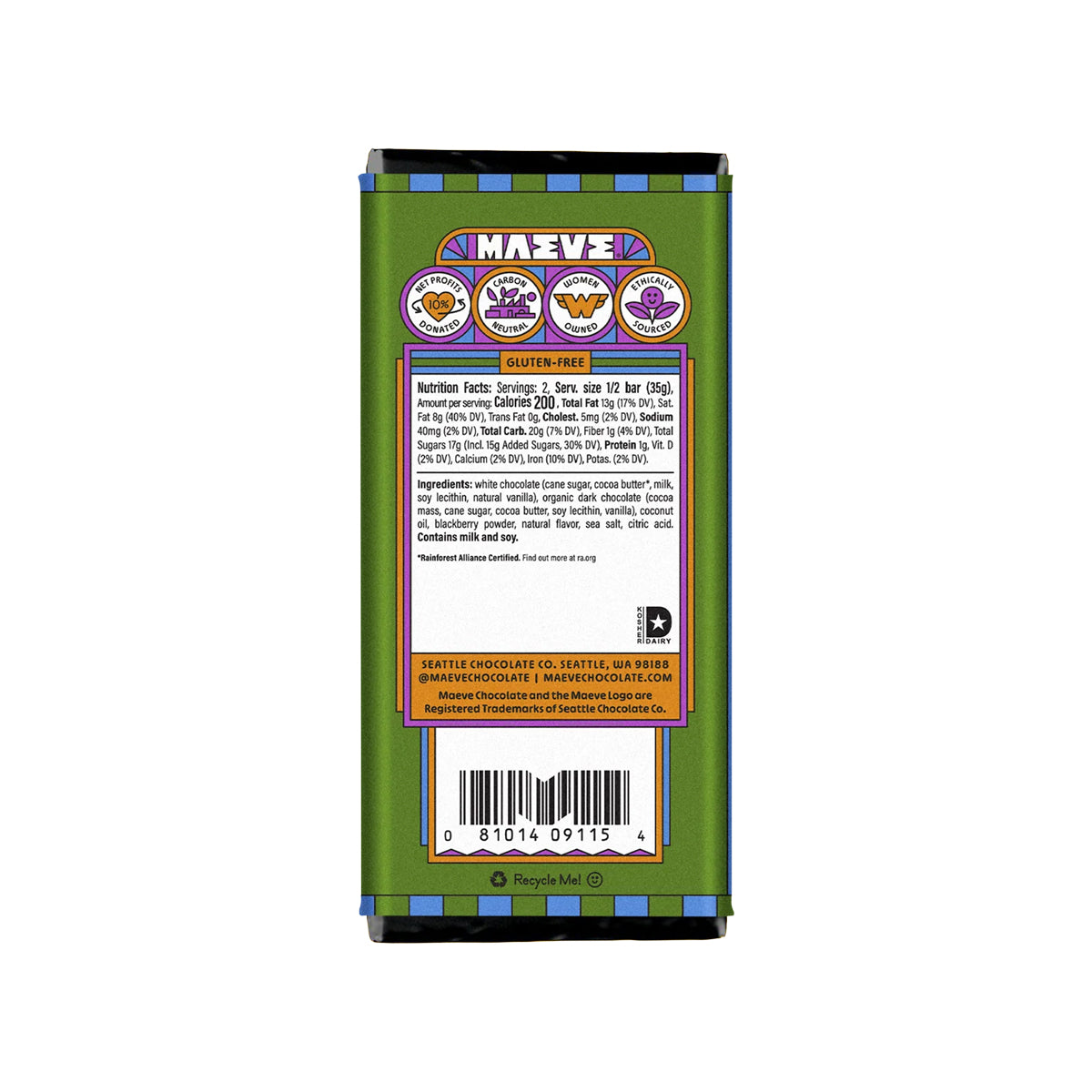 Fair-Trade Maeve Chocolate Bars