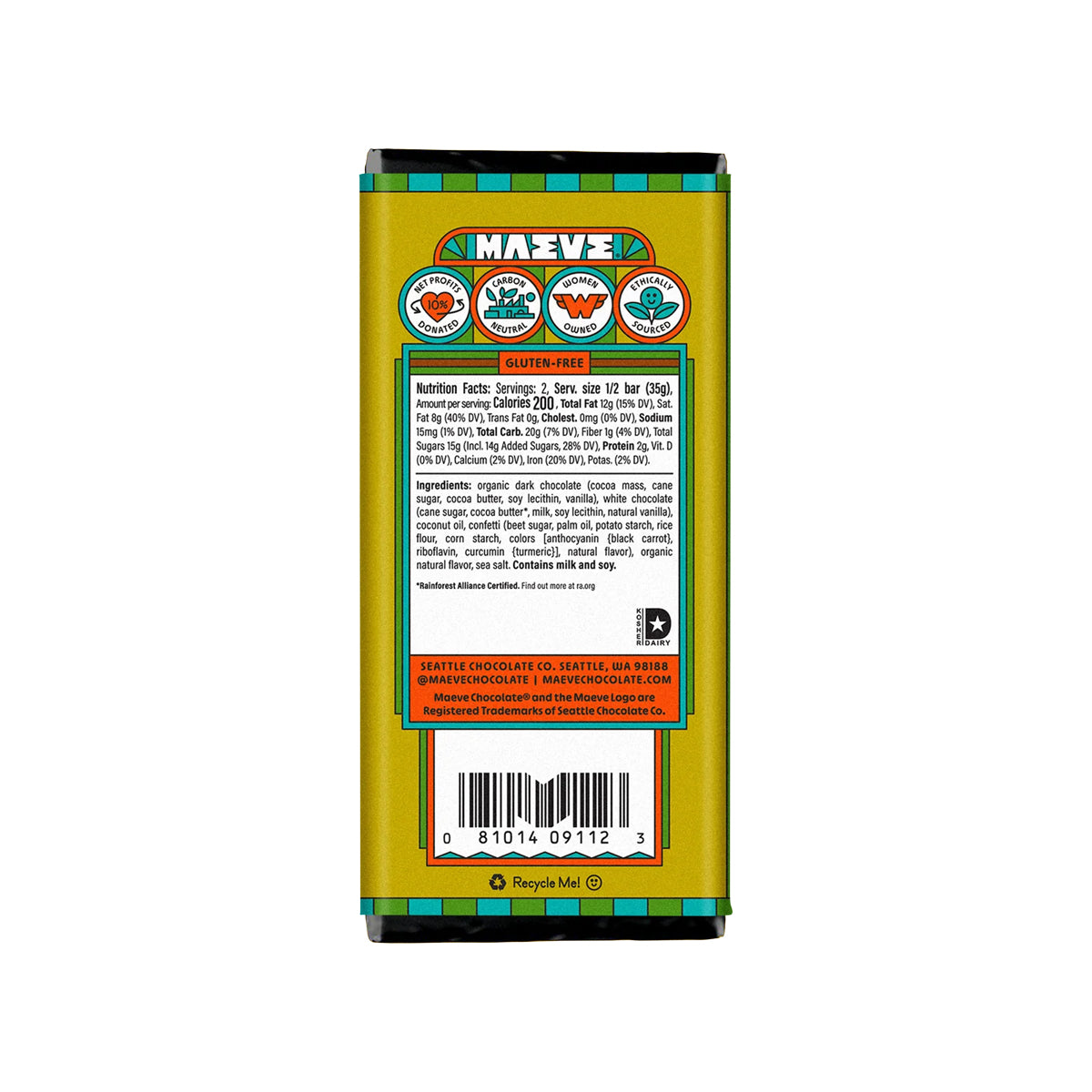 Fair-Trade Maeve Chocolate Bars