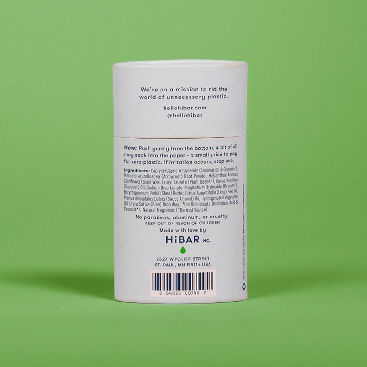 Plastic-Free Deodorant Bar