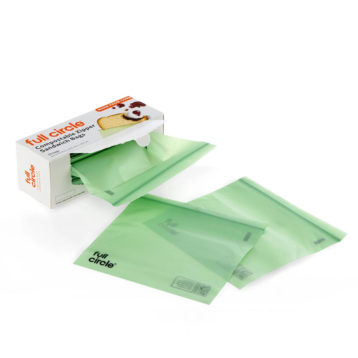 Compostable Zipper Storage Bags