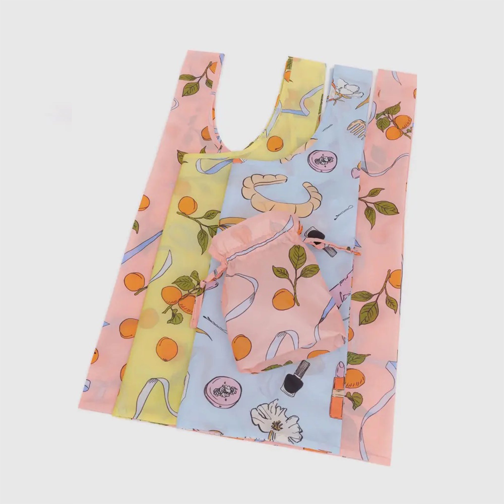 BAGGU Unique Reusable Bags - Set of 3