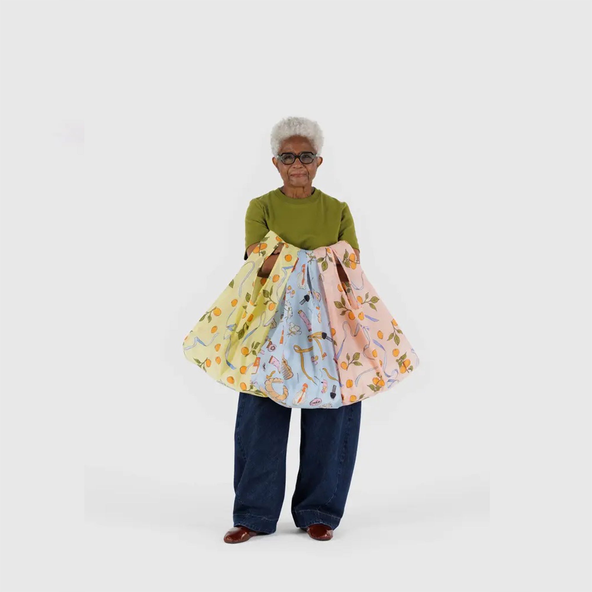 BAGGU Unique Reusable Bags - Set of 3