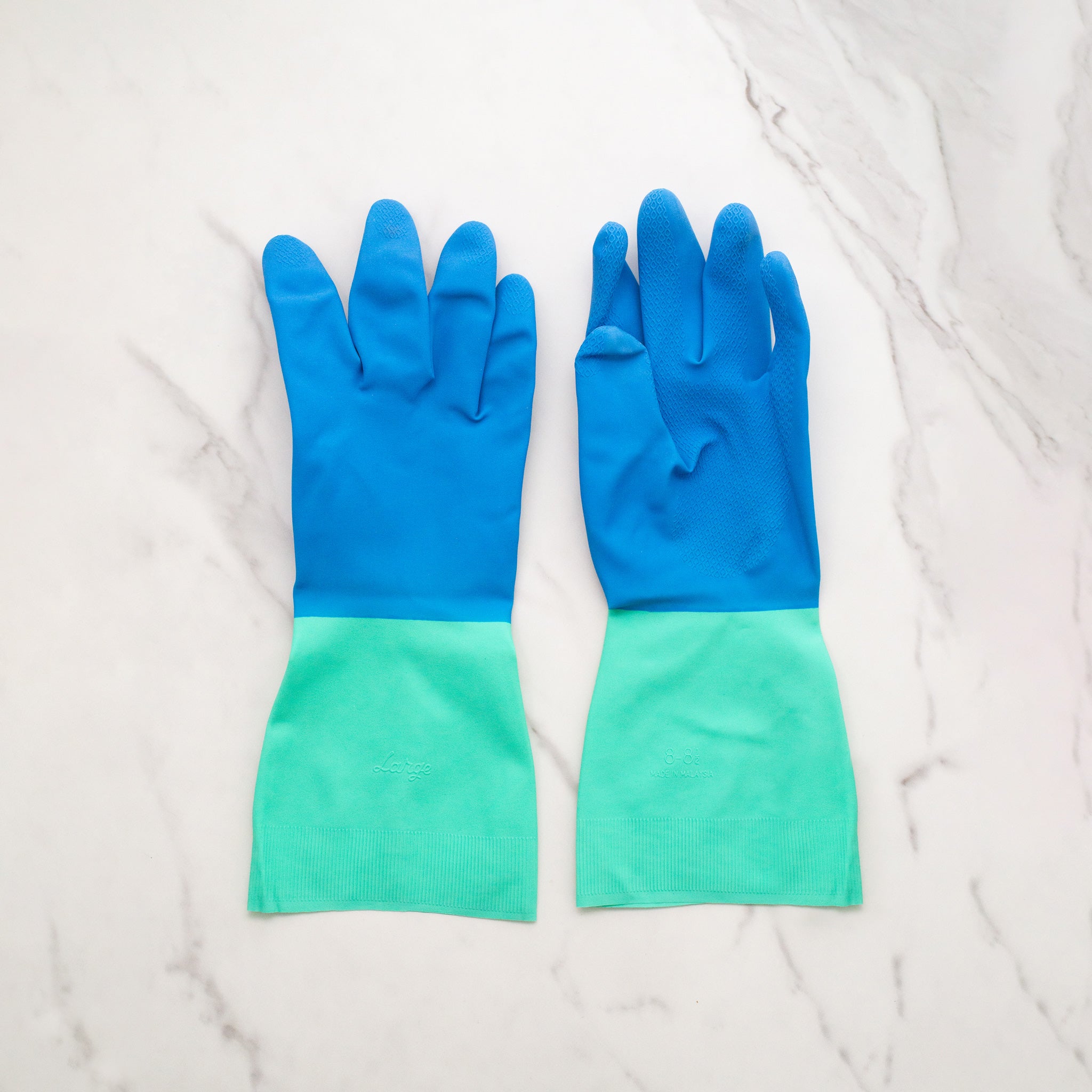 FTO Natural Rubber Cleaning Gloves - Two Sizes