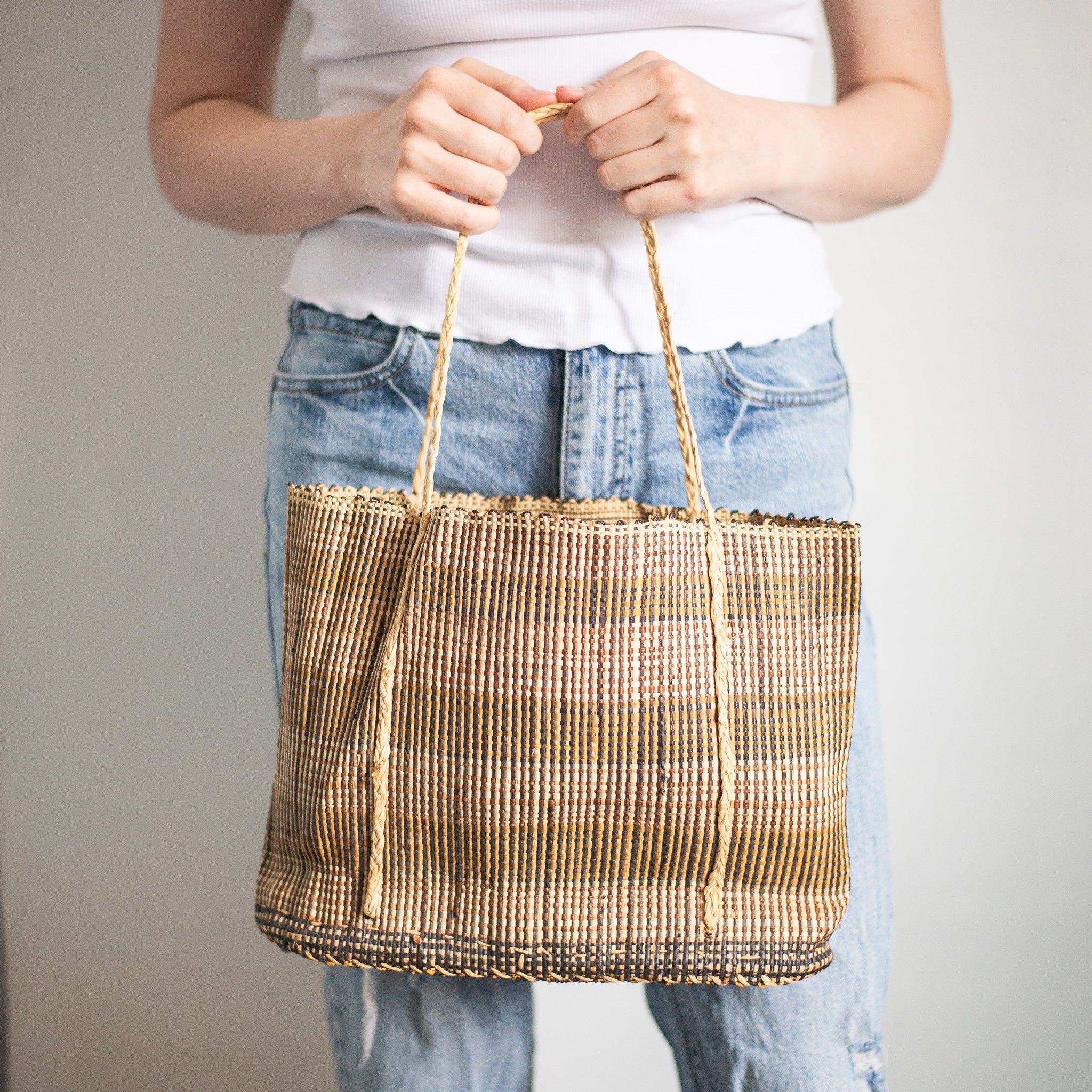 Handwoven All-Natural African Artisan Tote Bag