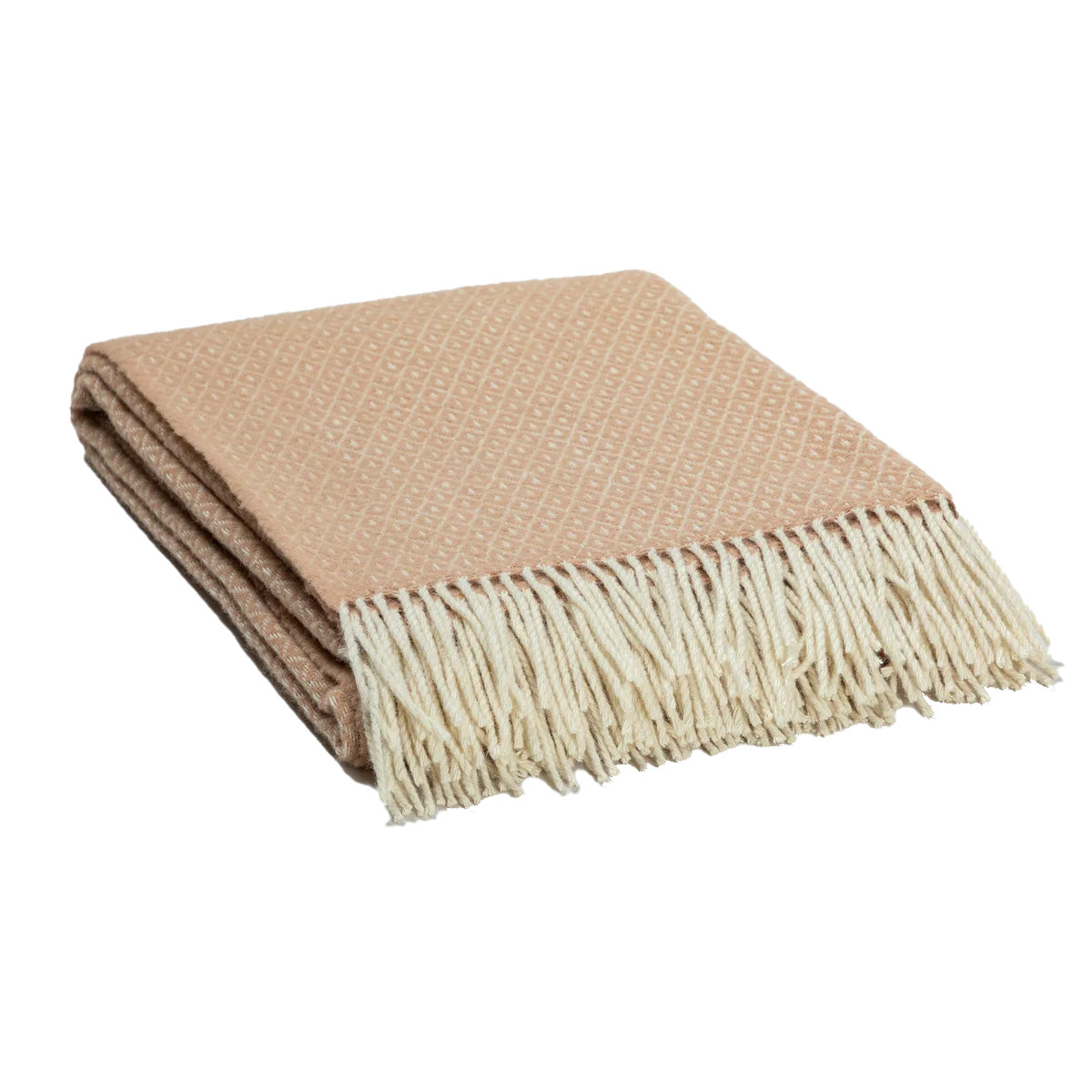 Ukrainian 100% Wool Fringed Throw Blanket