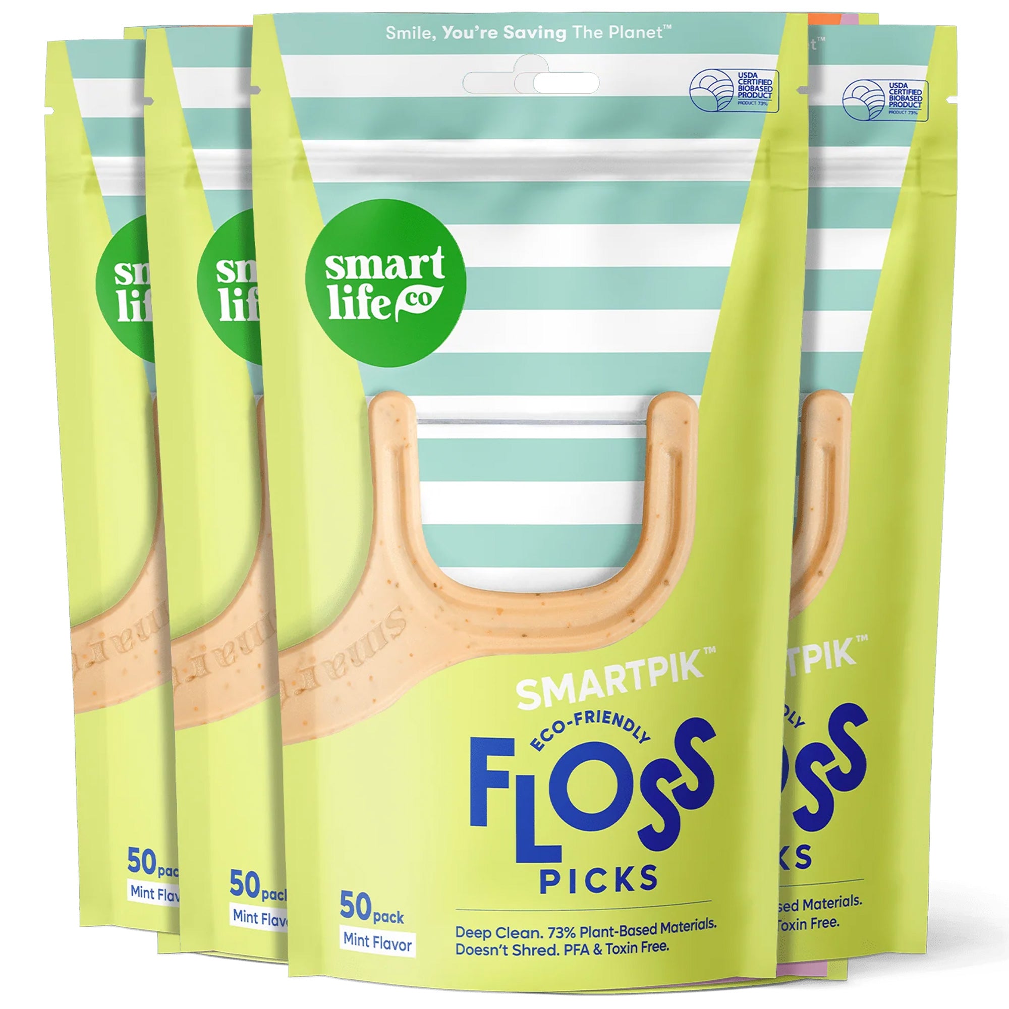 Compostable Dental Floss Picks