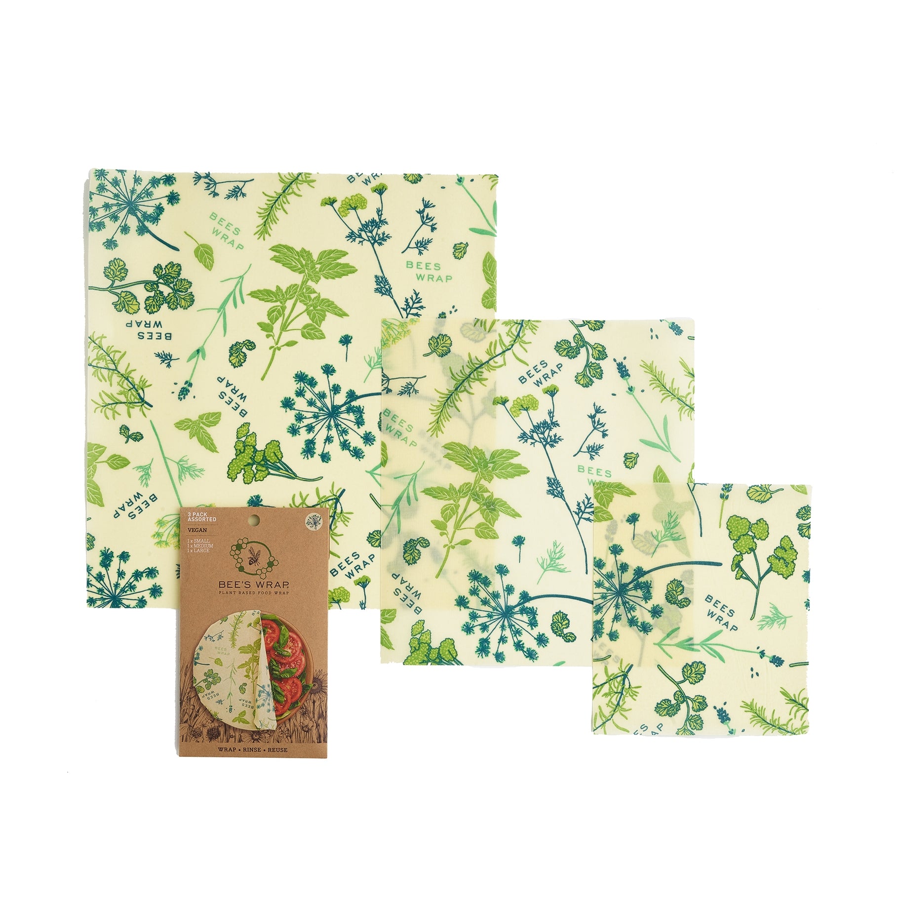 Reusable Beeswax Food Wraps (Set of 3)  Zero Waste and Plastic-Free – A  Drop in the Ocean