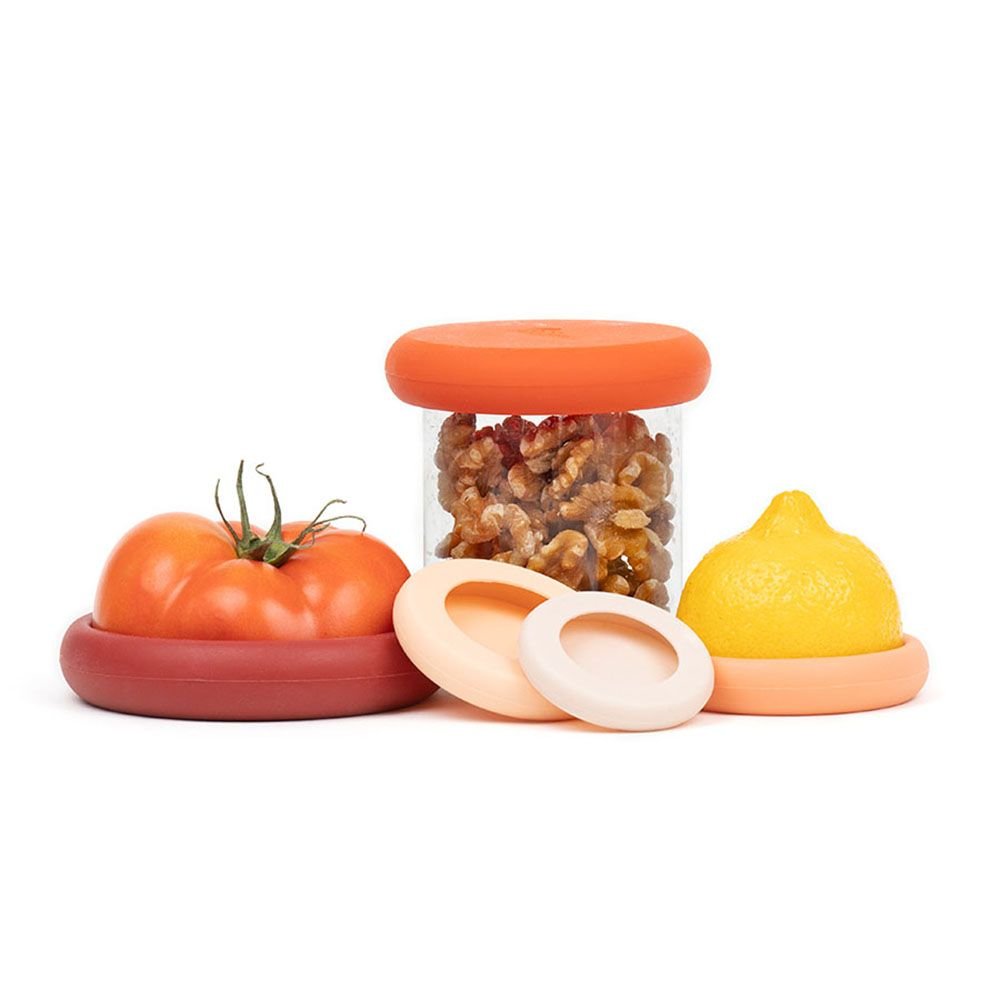 Reusable Silicone Food Savers - 3 Color Sets